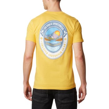 Columbia T-Shirt Heren, Lakel Goud, 01ZXFHIDC